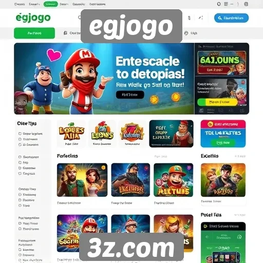 Facilidade de navegação e usabilidade do site egjogo